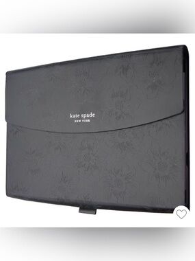 Kate Spade Envelope Folio Case for Apple iPad, Black Hollyhock Design 10.2 NWOB